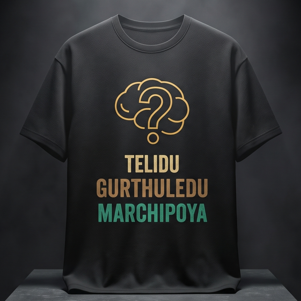 telidu gurthuledhu marchipoya (Regular fit)